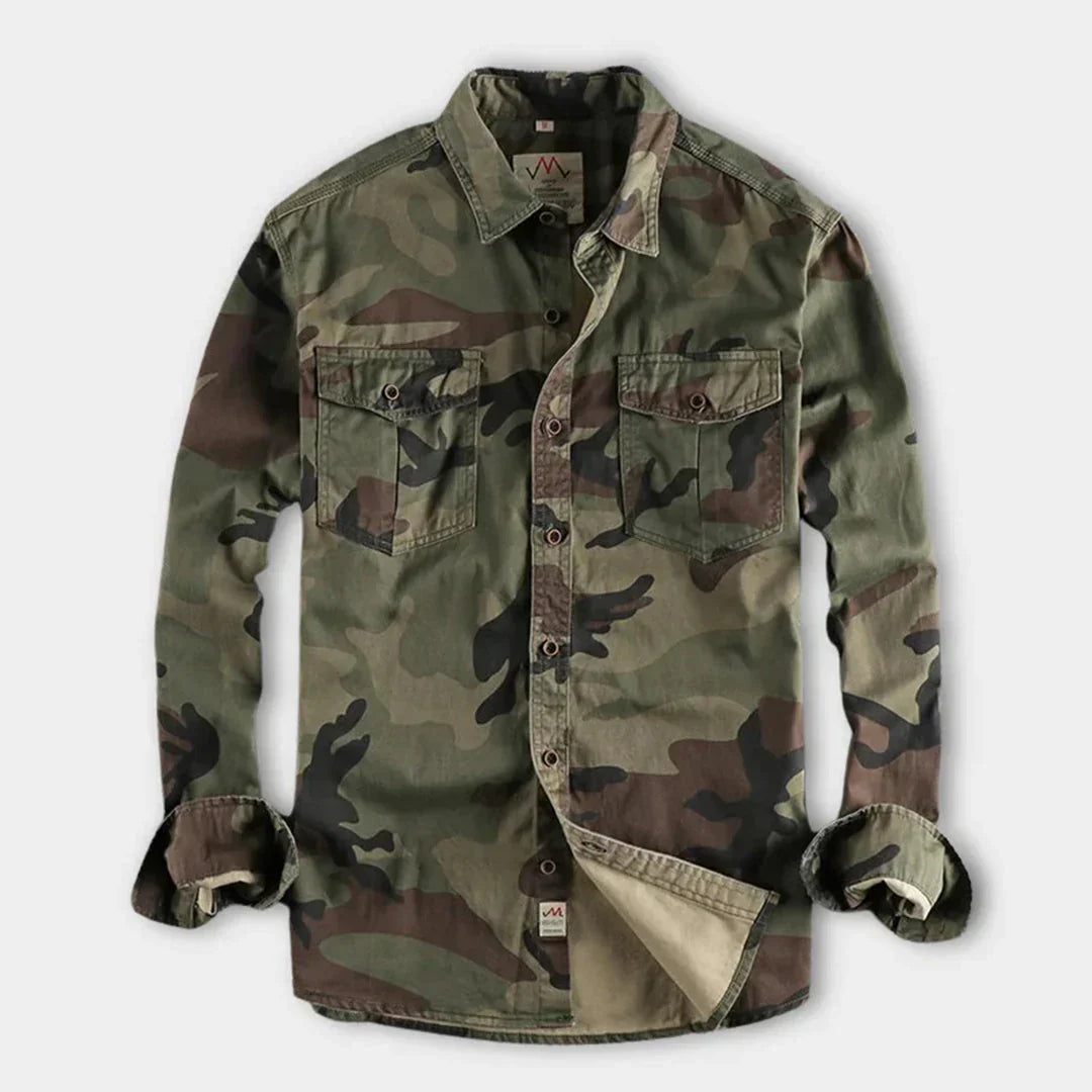 Abel – militär-camouflage-sommerhemd für herren